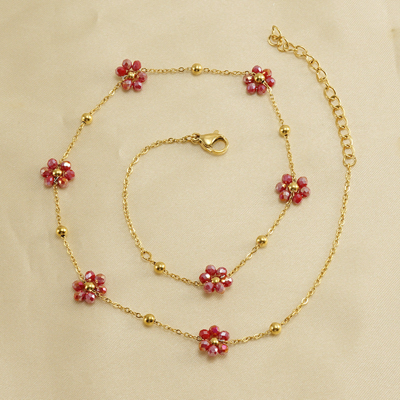 Floral Steel Bracelet — Velourè