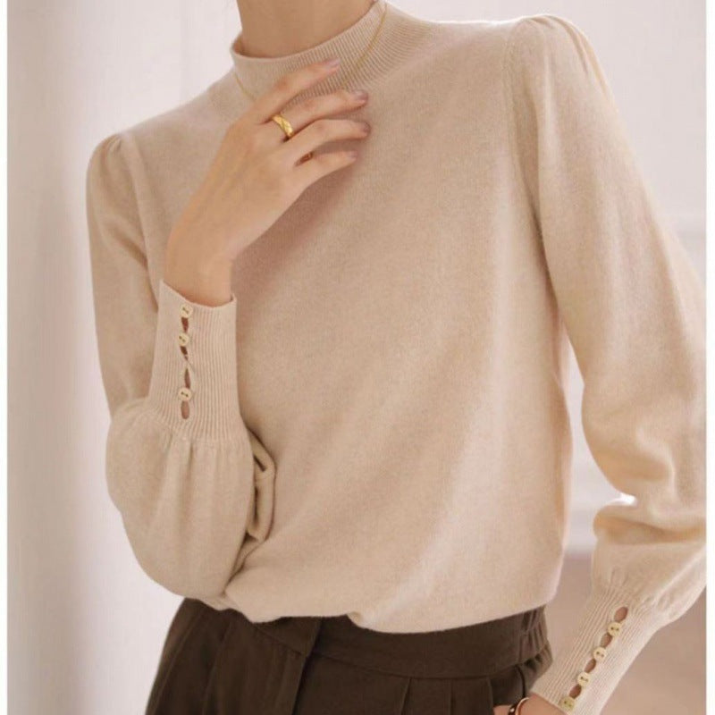 Mock Neck Luxe Knit Top