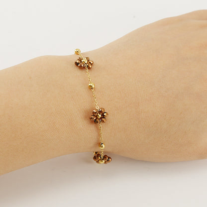 Floral Steel Bracelet — Velourè