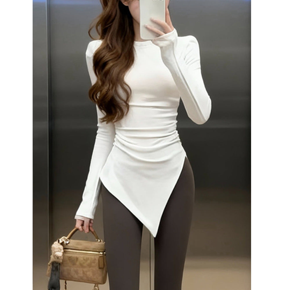 Y2K Shoulder Pad Slim Fit Top