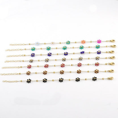 Floral Steel Bracelet — Velourè