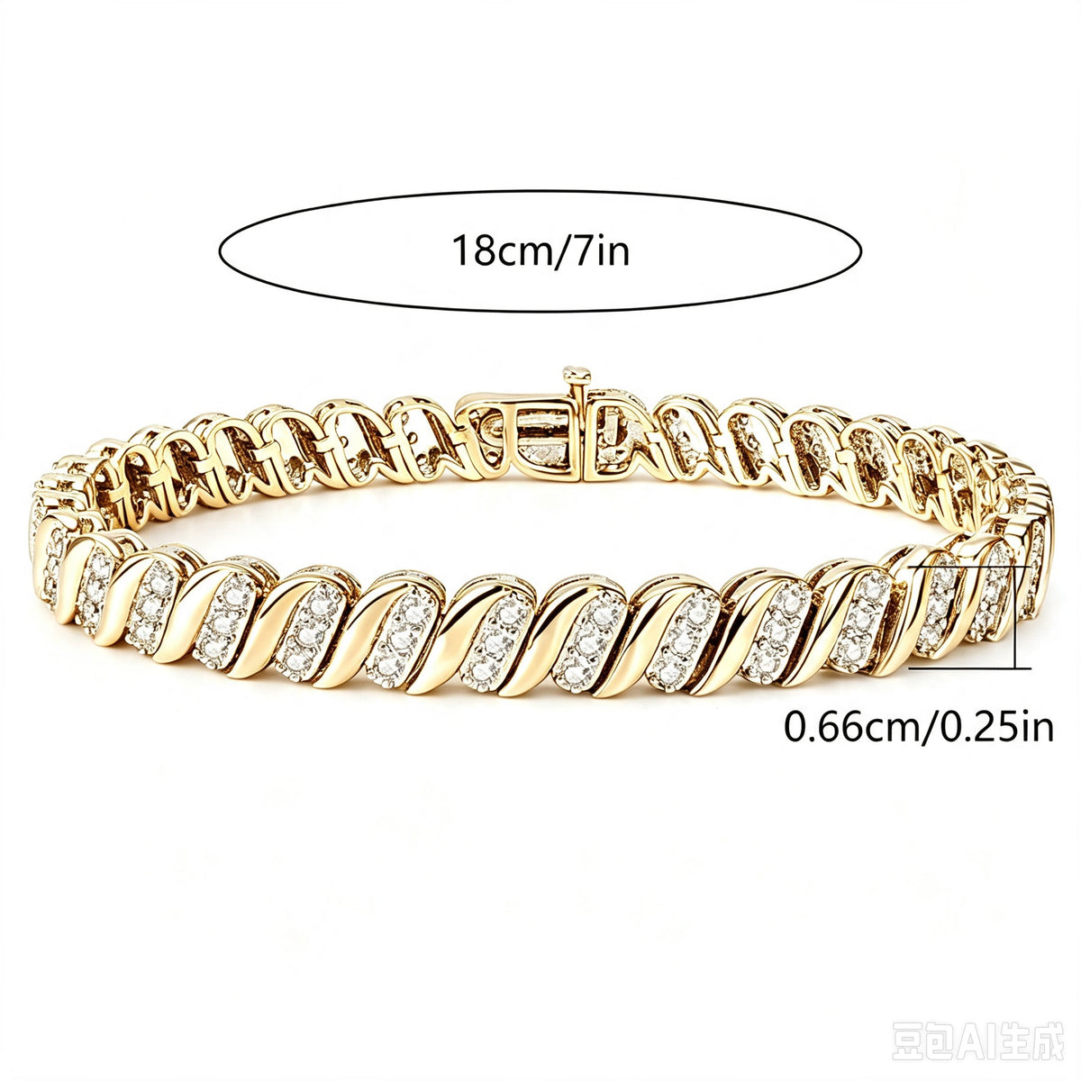 Zircon Cuban Chain Bracelet — Velourè