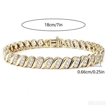 Zircon Cuban Chain Bracelet — Velourè