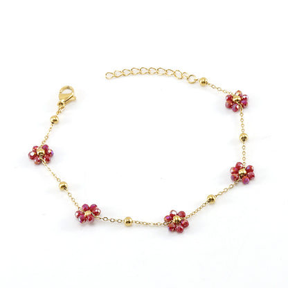 Floral Steel Bracelet — Velourè