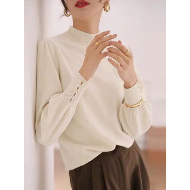 Mock Neck Luxe Knit Top