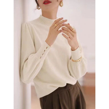 Mock Neck Luxe Knit Top