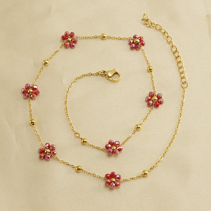 Floral Steel Bracelet — Velourè