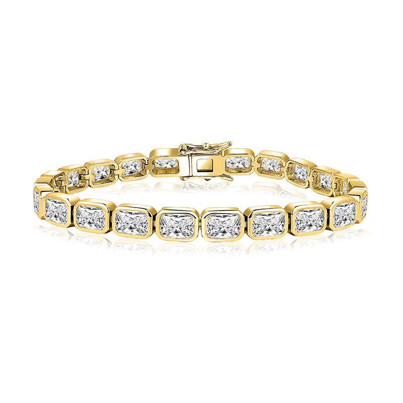 Large Full Zircon Stone Bracelet — Velourè