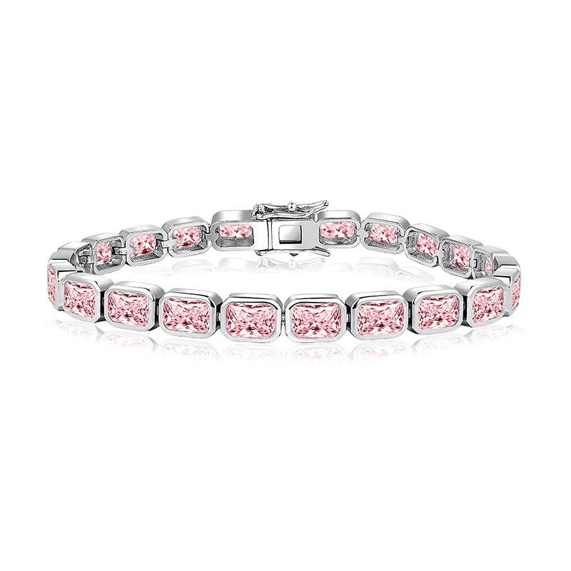 Large Full Zircon Stone Bracelet — Velourè