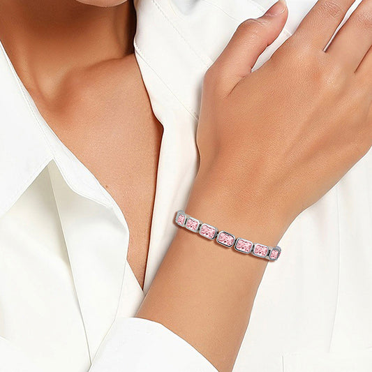 Large Full Zircon Stone Bracelet — Velourè