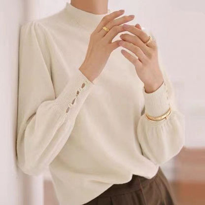 Mock Neck Luxe Knit Top