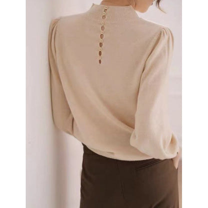 Mock Neck Luxe Knit Top