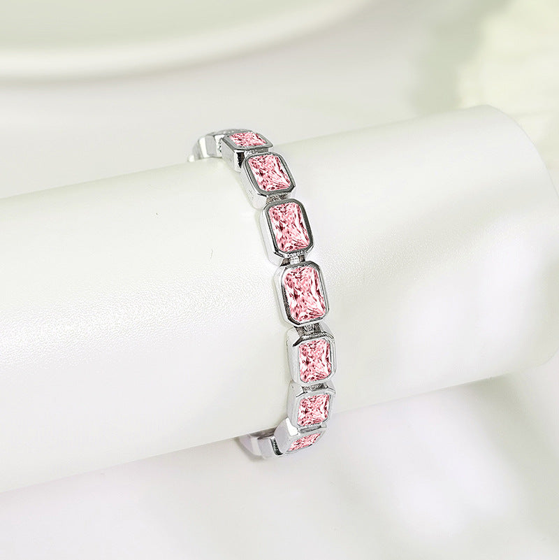 Large Full Zircon Stone Bracelet — Velourè