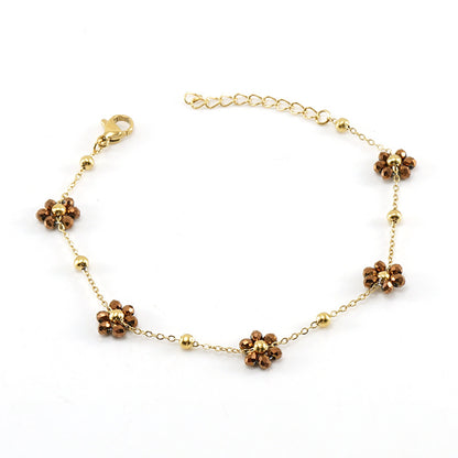 Floral Steel Bracelet — Velourè