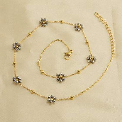 Floral Steel Bracelet — Velourè
