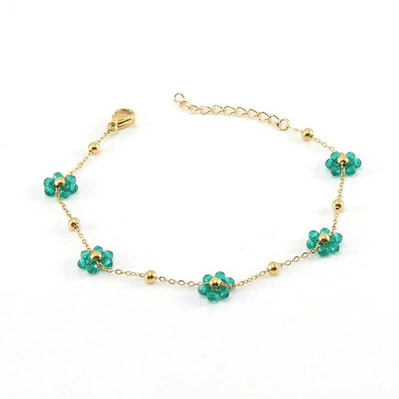 Floral Steel Bracelet — Velourè
