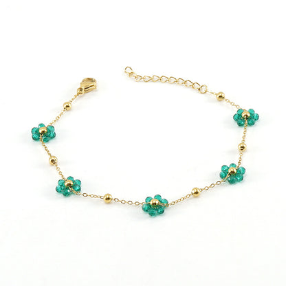 Floral Steel Bracelet — Velourè