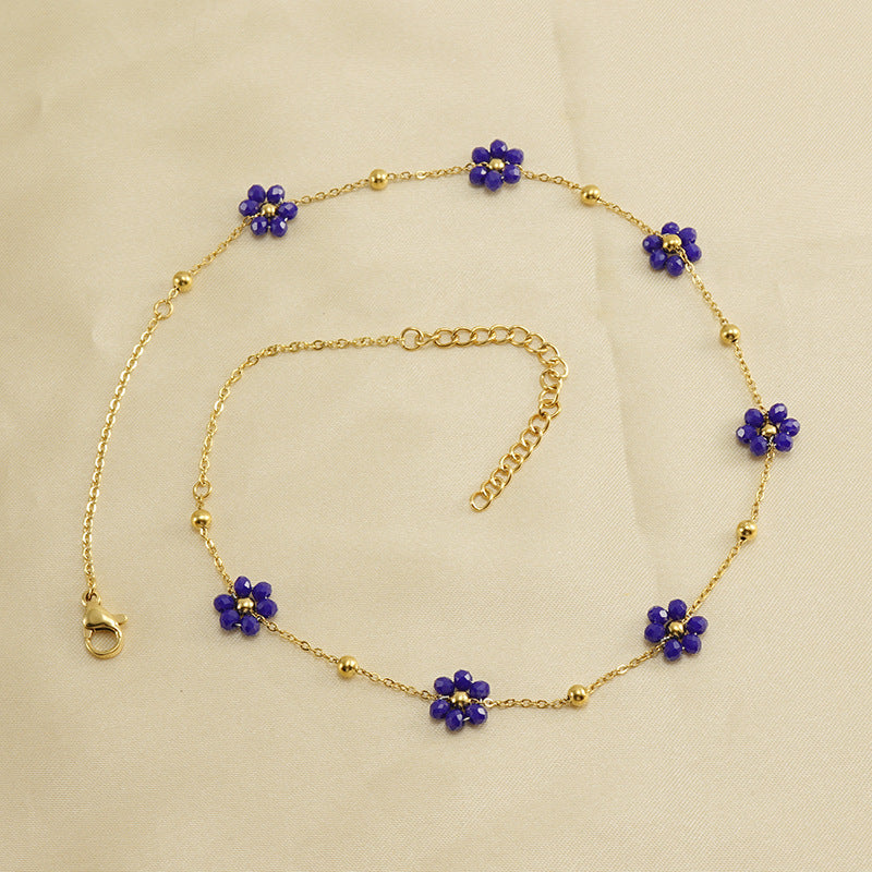 Floral Steel Bracelet — Velourè