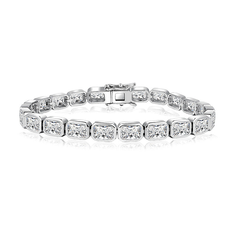 Large Full Zircon Stone Bracelet — Velourè