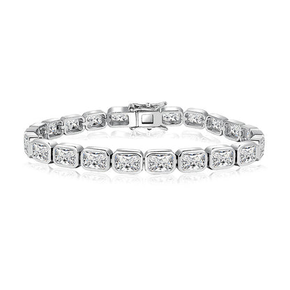 Large Full Zircon Stone Bracelet — Velourè