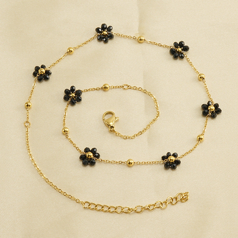 Floral Steel Bracelet — Velourè