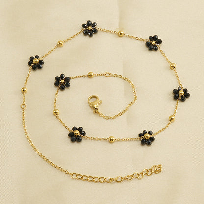 Floral Steel Bracelet — Velourè