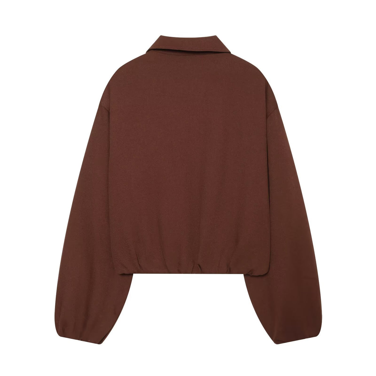 Bubble Hem Lapel Statement Jacket