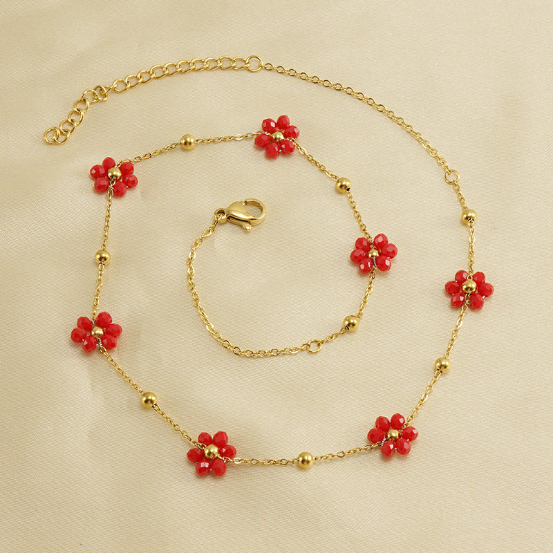 Floral Steel Bracelet — Velourè