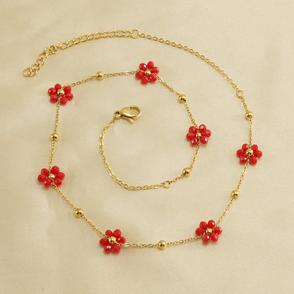 Floral Steel Bracelet — Velourè
