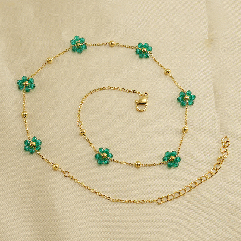 Floral Steel Bracelet — Velourè