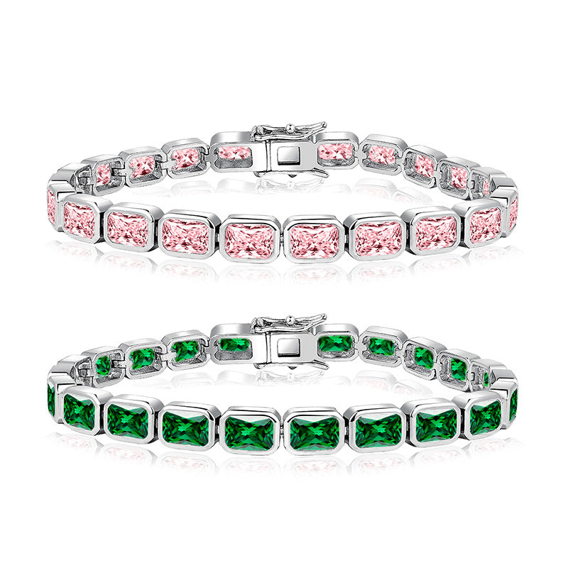 Large Full Zircon Stone Bracelet — Velourè