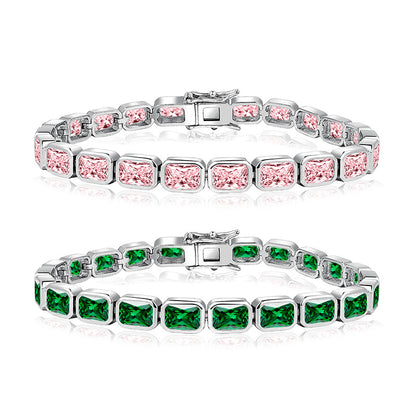 Large Full Zircon Stone Bracelet — Velourè
