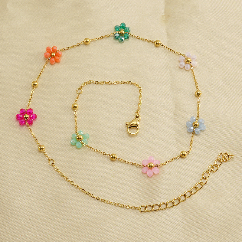 Floral Steel Bracelet — Velourè