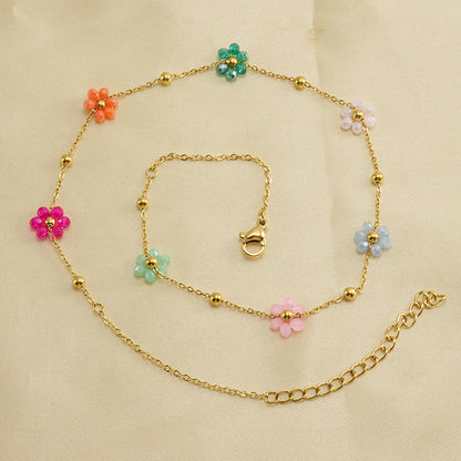 Floral Steel Bracelet — Velourè