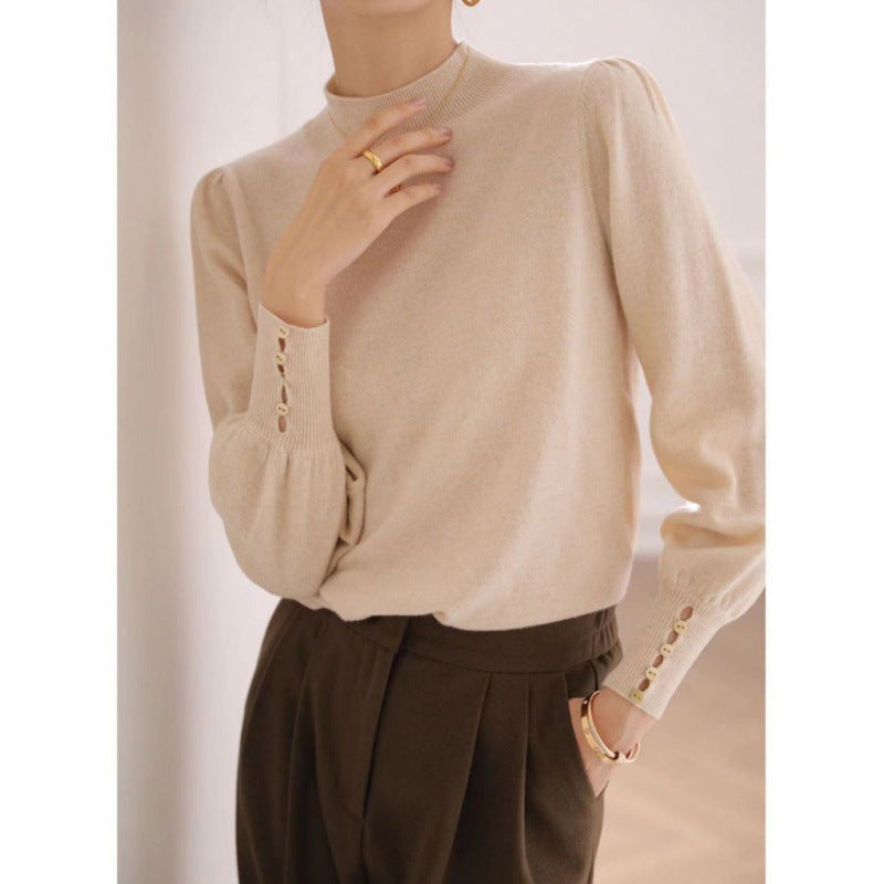 Mock Neck Luxe Knit Top