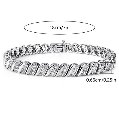 Zircon Cuban Chain Bracelet — Velourè