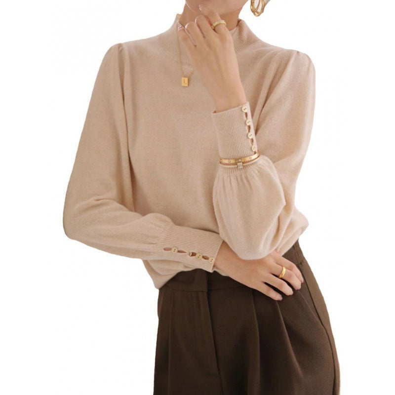 Mock Neck Luxe Knit Top